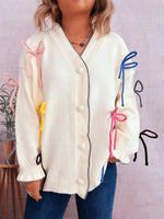 Bow Tie Button Up Cardigan