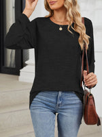 Round Neck Long Sleeve T-Shirt