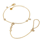 18K Gold-Plated Inlaid Rhinestone Chain Bracelet