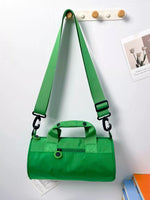Adjustable Strap Barrel Crossbody Bag