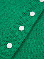 Solid Color Knit Button Drop Shoulder Sweater Cardigan
