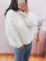 Chunky Round Neck Long Sleeve Sweater