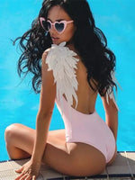 Backless Wide Strap Parent-Child Swimwear
