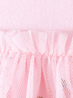 Children's Christmas Santa Claus Tulle Long-Sleeve Dress