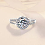 1 Carat 925 Sterling Silver Moissanite Ring