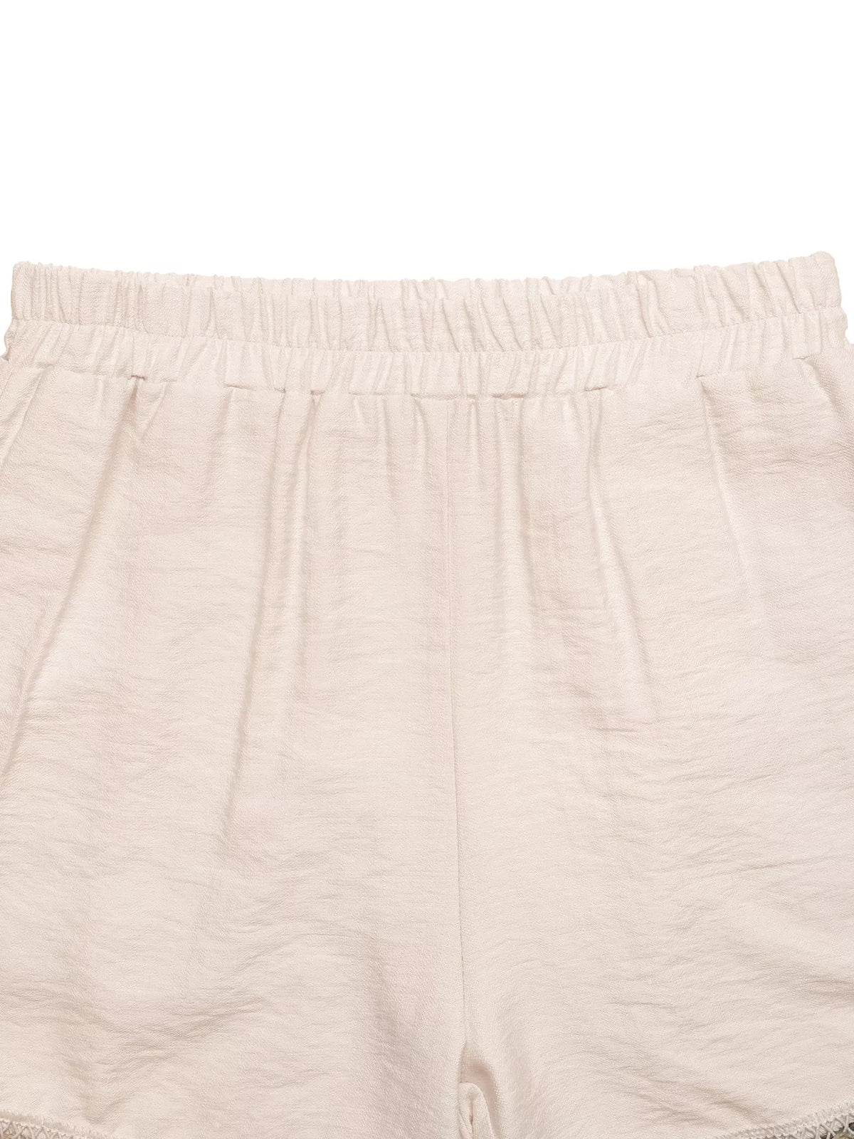 Shell Trim Elastic Waist Shorts