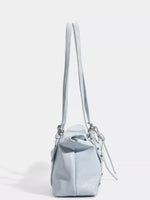 Leather Shoulder Bag with Star Charm