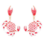 Alloy Crab-Shaped Earrings