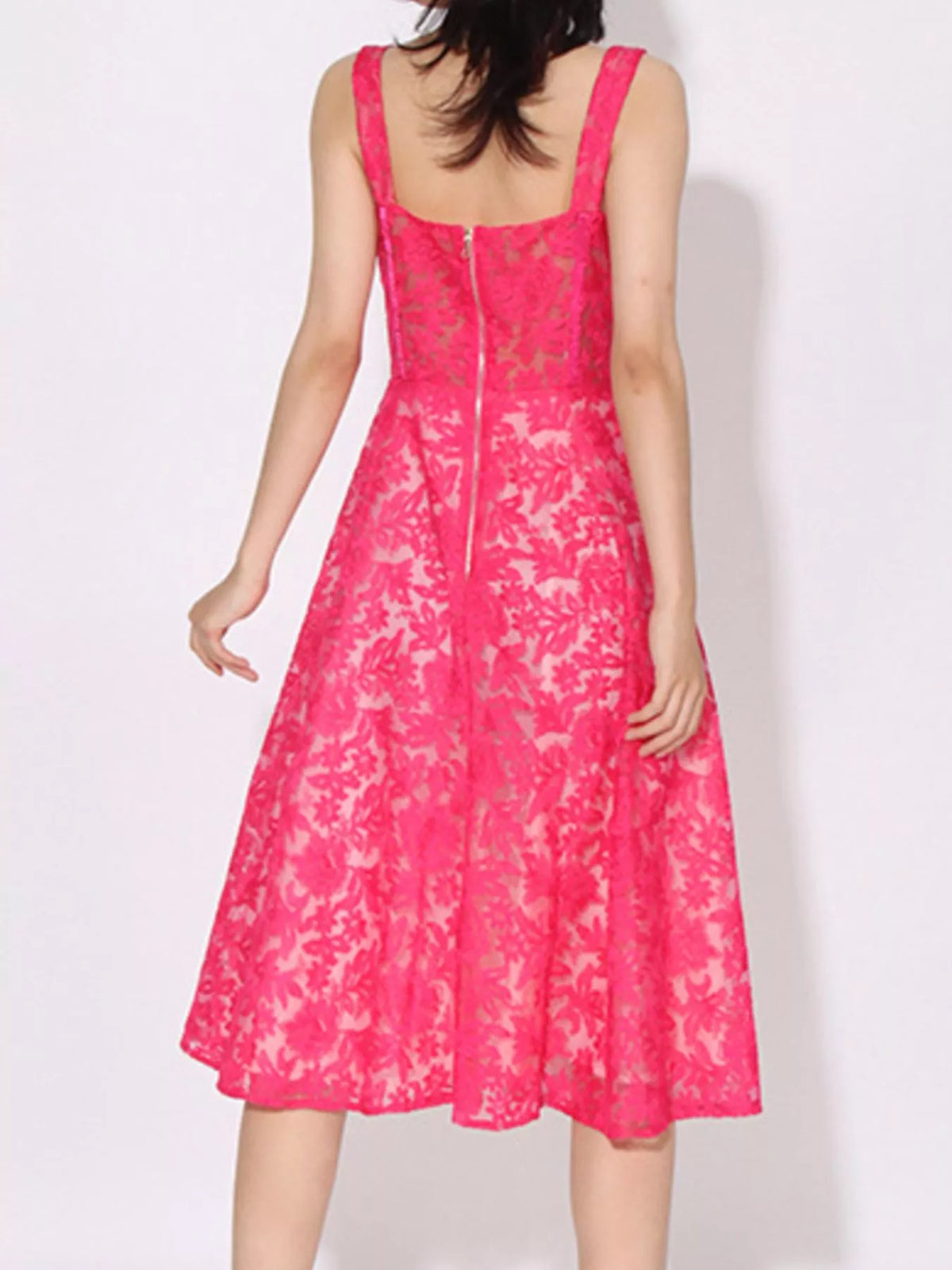 Lace Sweetheart Neck Cami Dress
