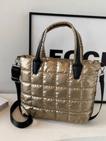 Bubble Textured Tote Crossbody Bag