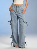 Bow Wide Leg Jeans