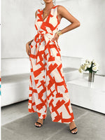 Printed Wide Leg Jumpsuit
