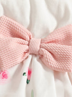 Children's Bunny Print Dress with Ruffle Cardigan & Headband Set