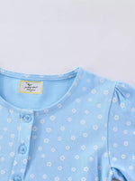 Children's Embroidered Floral Short Sleeve Dress