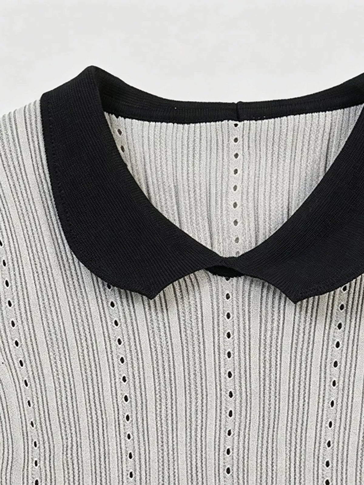 Peter Pan Collar Short Sleeve T-Shirt