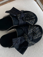 Bow-Knot Plaid Comfort Slip-Ons