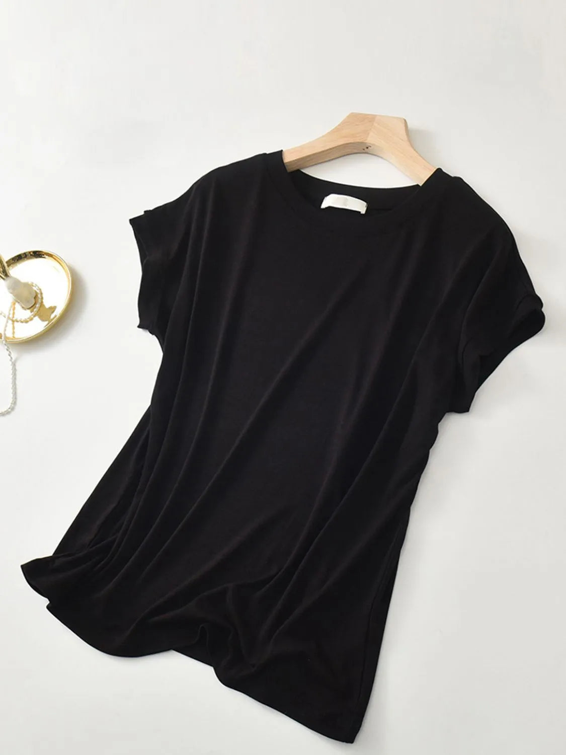 Plus Size Round Neck Short Sleeve T-Shirt
