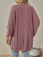 Casual Knit Open Front Cardigan