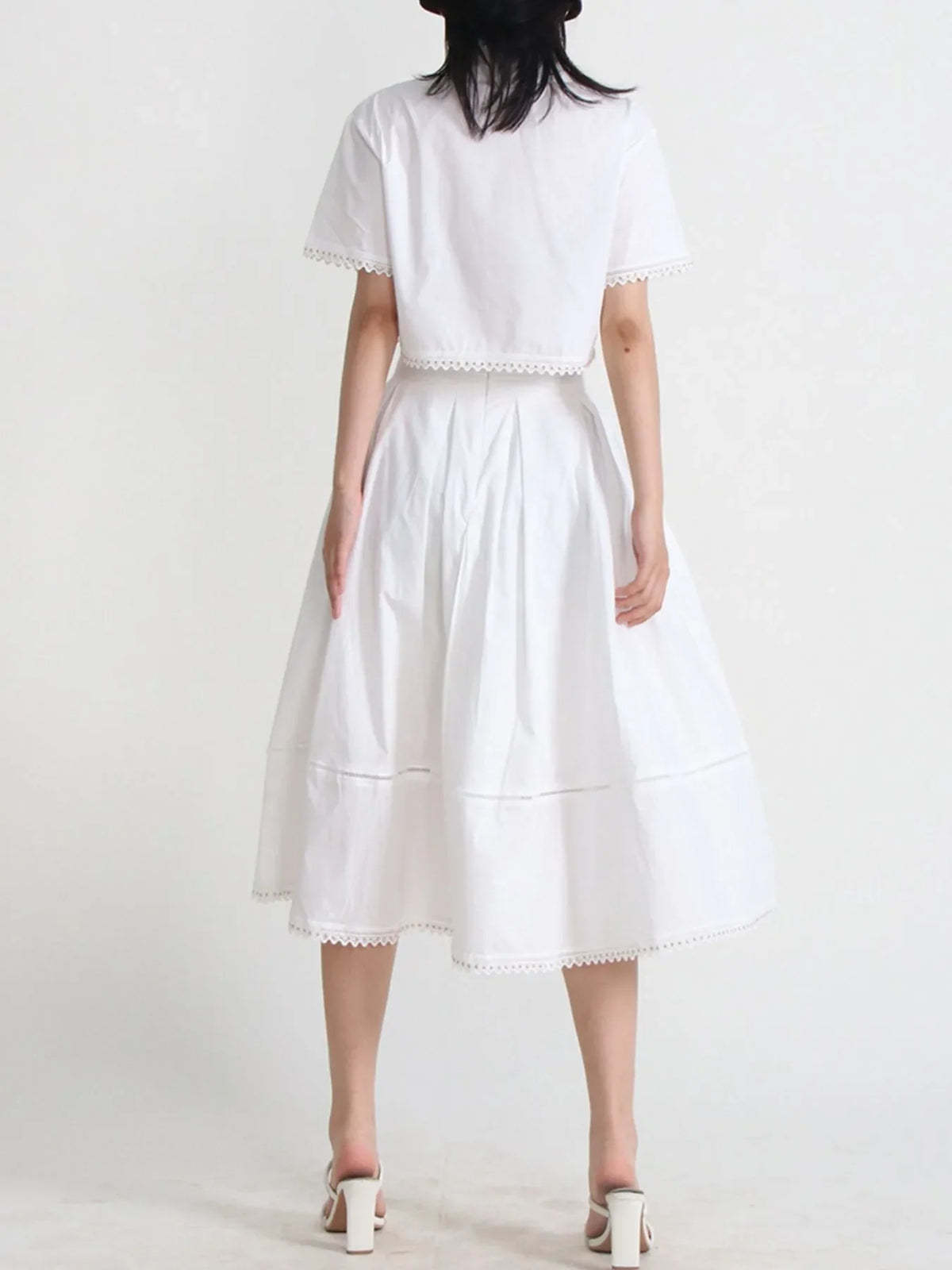 Short Sleeve Shirt and Skirt Set