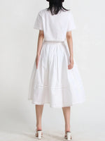 Short Sleeve Shirt and Skirt Set