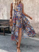 Paisley Print Sleeveless Romper