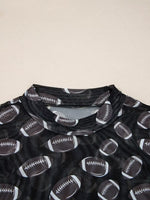 Game Day Mesh Sheer Long Sleeve Top