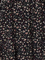 Floral V-Neck Balloon Sleeve Dress