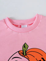 Children's Halloween Graphic Sweatshirt and Flare Pants Set