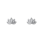 Lotus Flower Stud Earrings