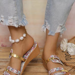 Open Toe Wedge Sandals