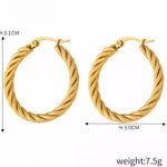 18K Gold-Plated Hoop Earrings