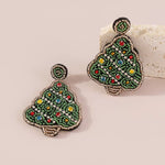 Christmas Tree Dangle Earrings