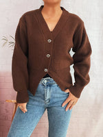 Button Up Long Sleeve Cardigan