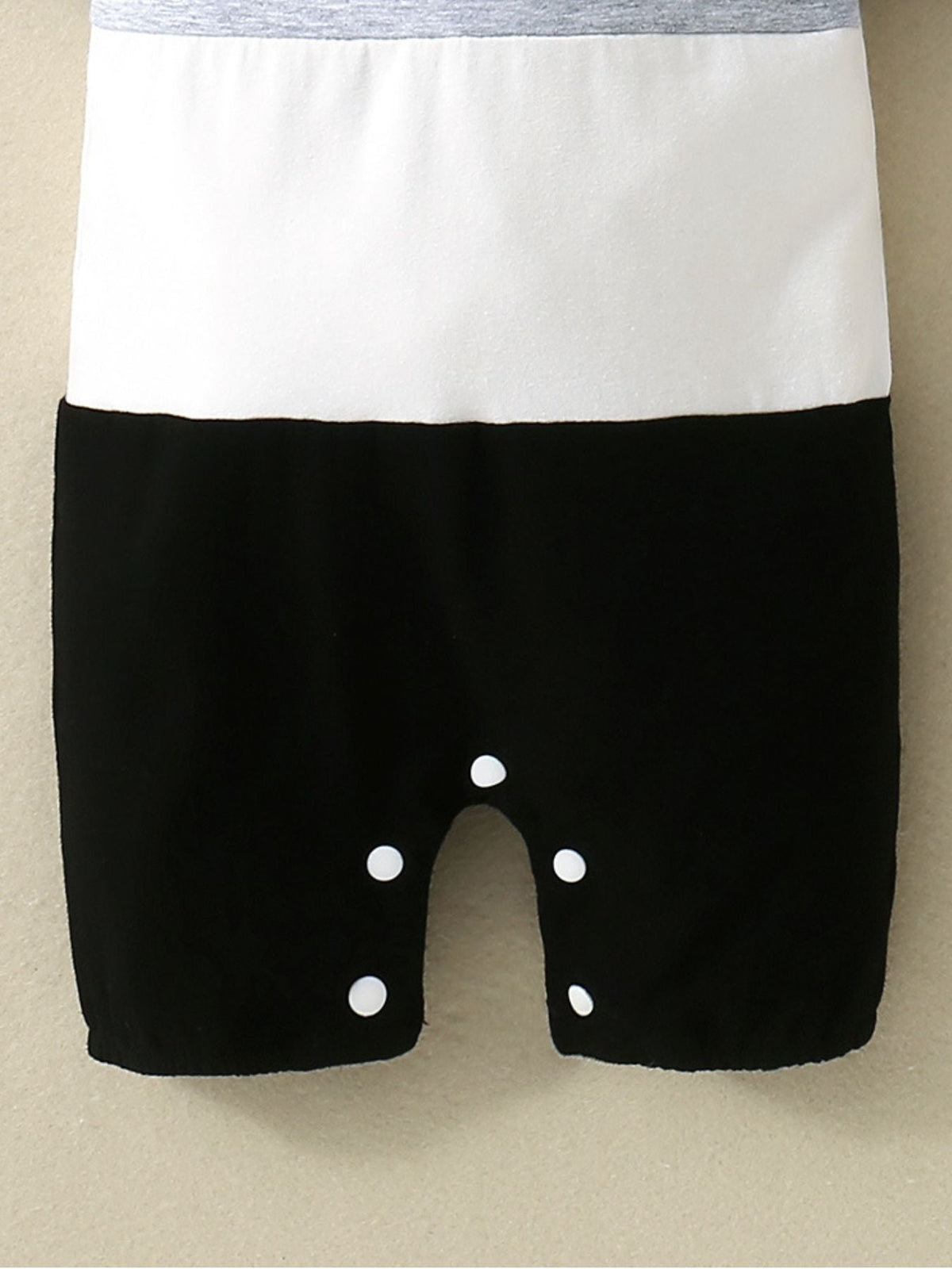 Children's Color Block Polo Collar Short Sleeve One-Piece
