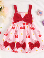 Children's Bow Front Printed Dress