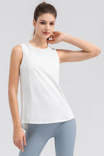 Round Neck Wide strap Active Tank