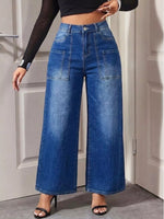 High-Waisted Wide Leg Jeans