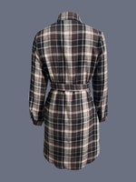 Plaid Button Up Shirt Dress