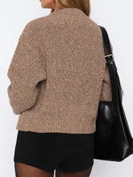 Zip Up Long Sleeve Cardigan