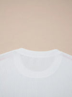 USA Graphic Half Sleeve Loose Ribbed Top