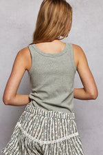 POL Round Neck Ribbed Tank