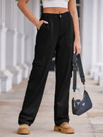 High-Waisted Cargo Jeans