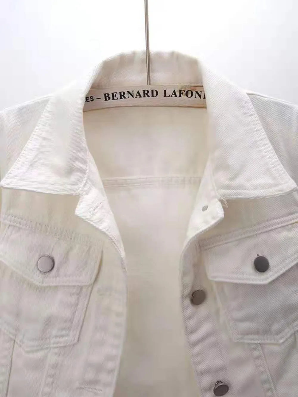 Full Size CroppedDenim Jacket Plus Size