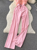 Feather Trim Strapless Wide Leg Jumpsuit