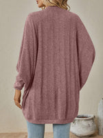 Open Front Batwing Sleeve Cardigan