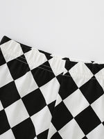 Children's Graphic Tee & Checkered Shorts Set