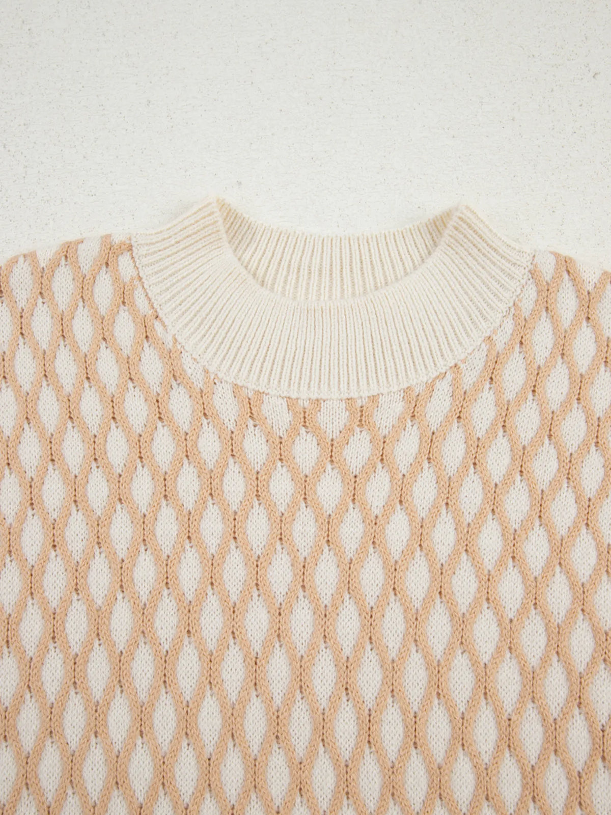 Textured Knit Mock Neck Sweater