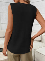 Button-Down Knit Sweater Vest