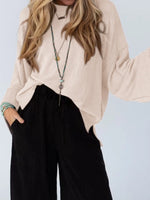 Cutout Back Long Sleeve T-Shirt