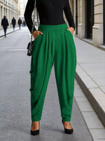 Plus Size Elastic Waist Causal Pants